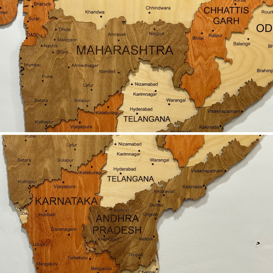 INDIA - Cities Map