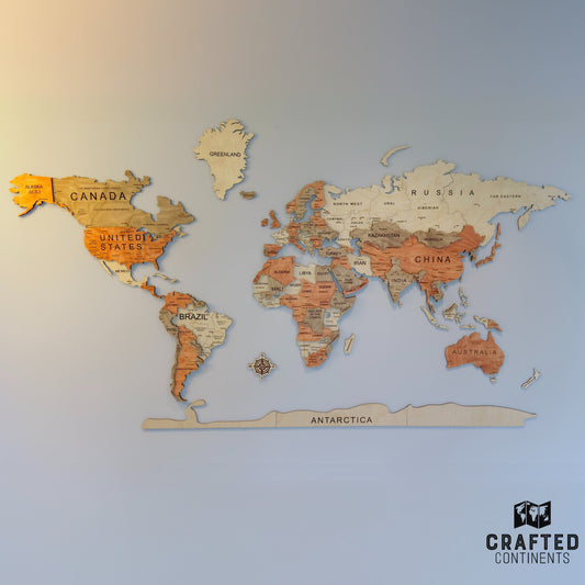 World Map - MULTICOLOUR